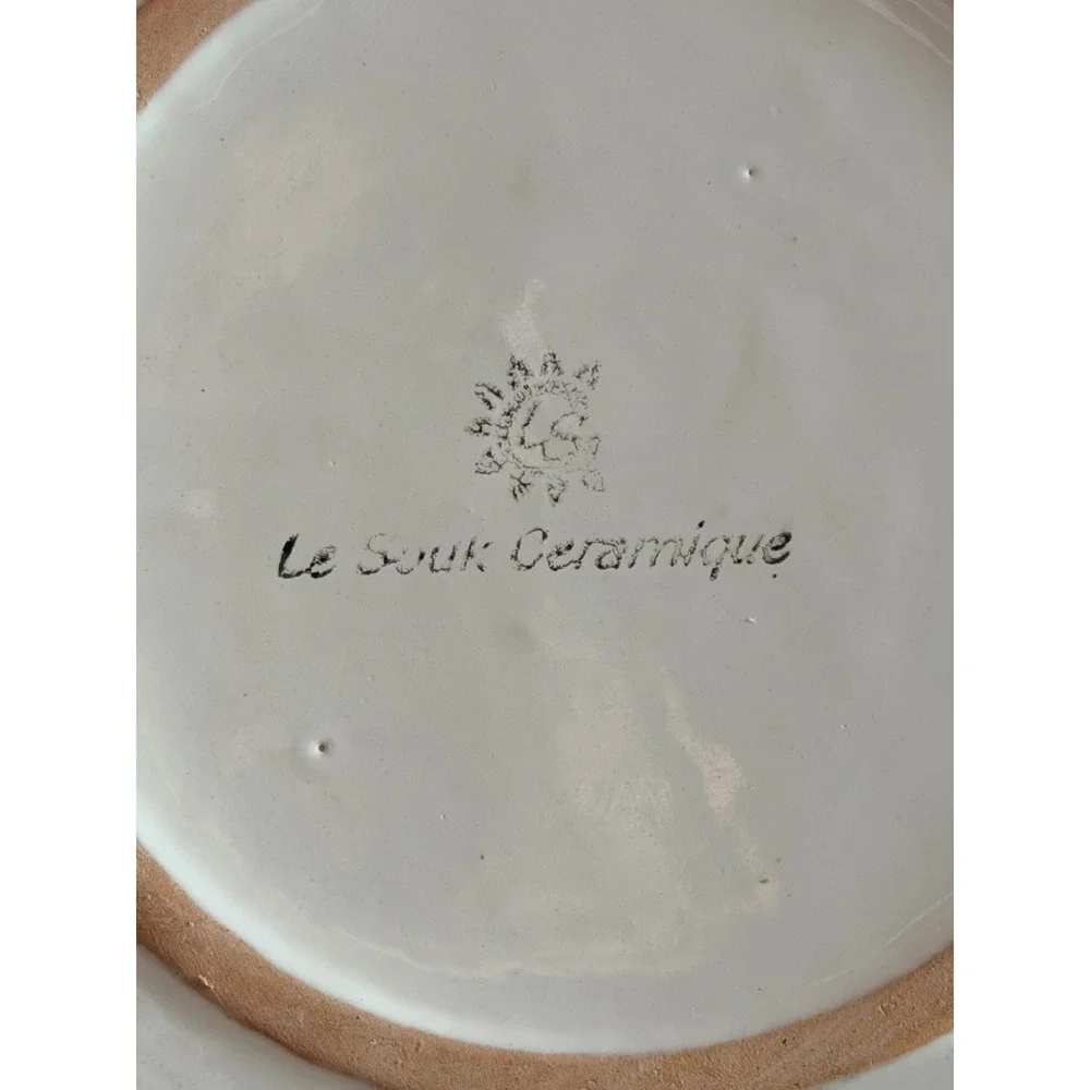 Le Souk Ceramique Blue White Square 9.75